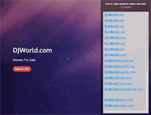 Tablet Screenshot of djworld.com